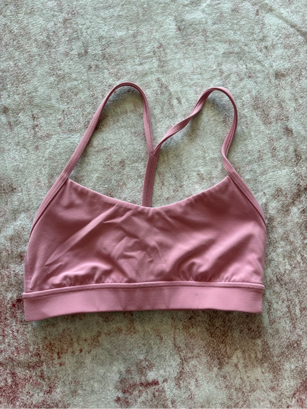 lululemon Pink Flow Y Sports Bra